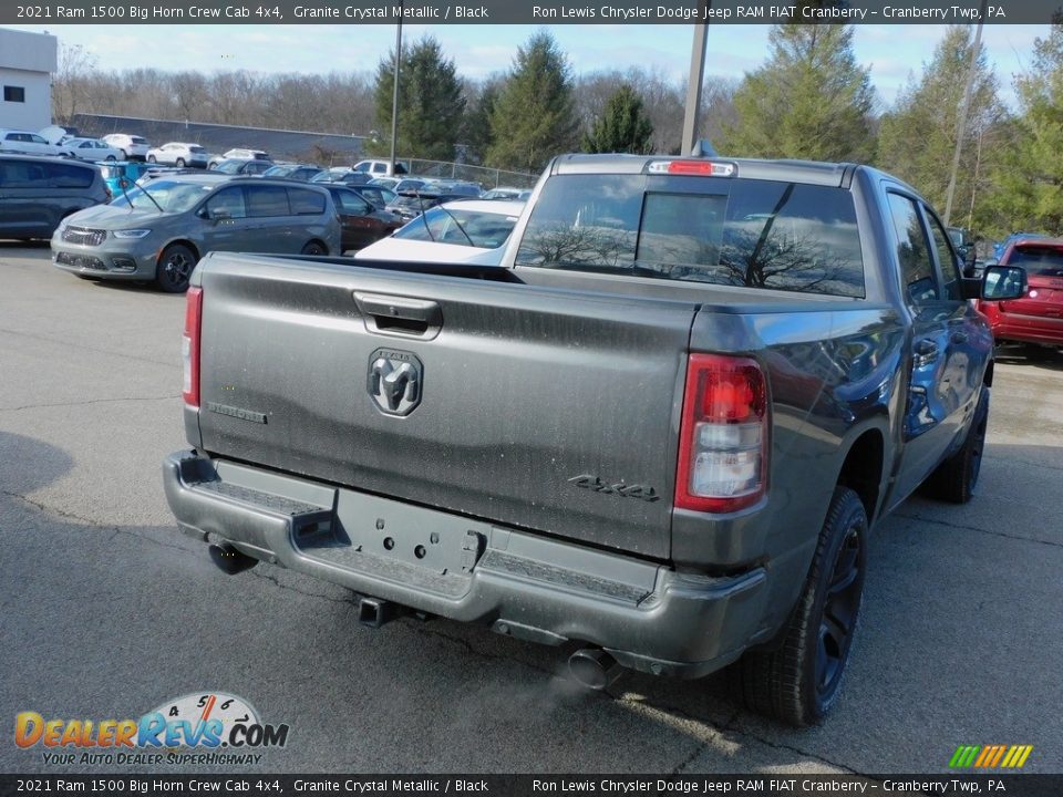 2021 Ram 1500 Big Horn Crew Cab 4x4 Granite Crystal Metallic / Black Photo #5