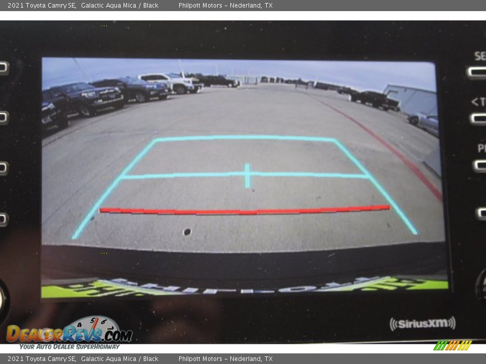 2021 Toyota Camry SE Galactic Aqua Mica / Black Photo #17