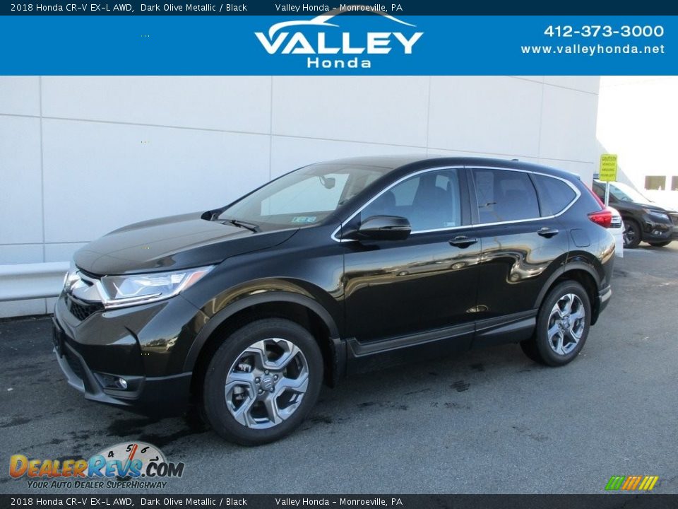 2018 Honda CR-V EX-L AWD Dark Olive Metallic / Black Photo #1