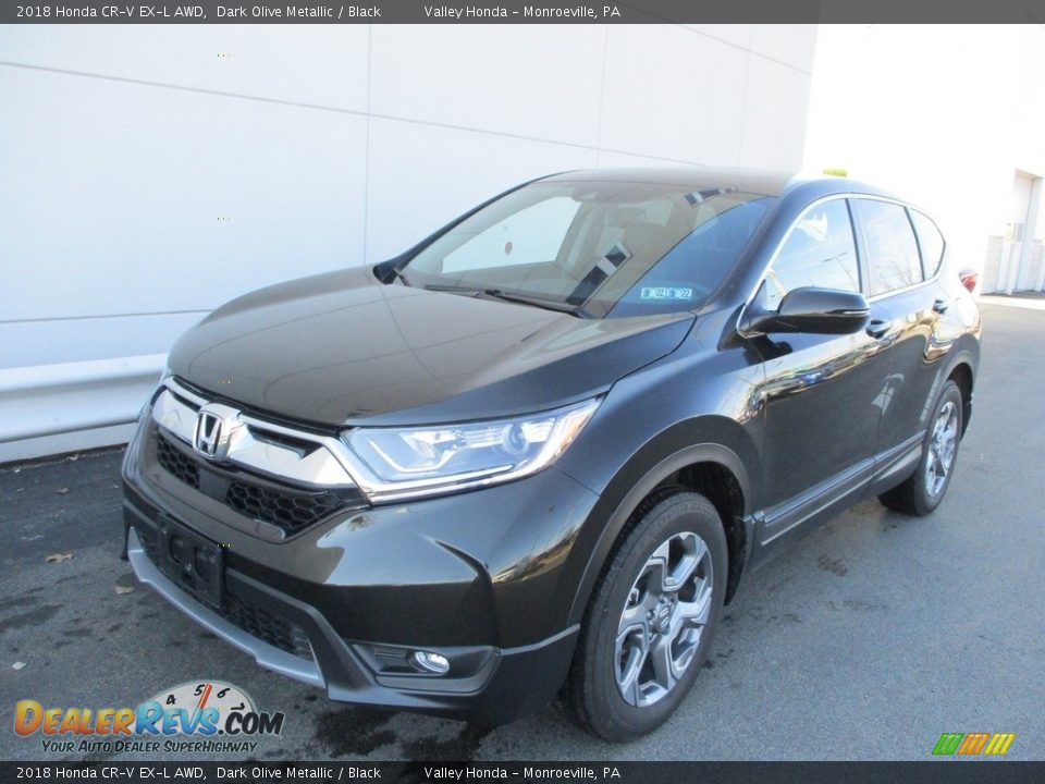 2018 Honda CR-V EX-L AWD Dark Olive Metallic / Black Photo #2