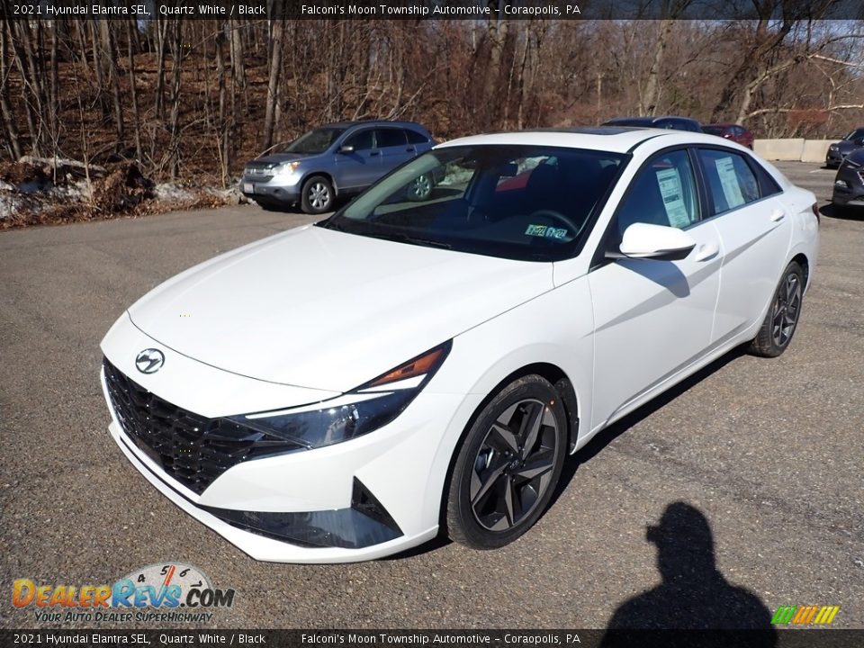 2021 Hyundai Elantra SEL Quartz White / Black Photo #5