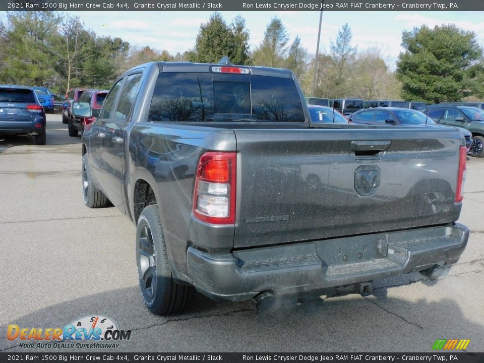 2021 Ram 1500 Big Horn Crew Cab 4x4 Granite Crystal Metallic / Black Photo #8