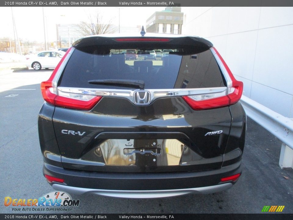 2018 Honda CR-V EX-L AWD Dark Olive Metallic / Black Photo #4