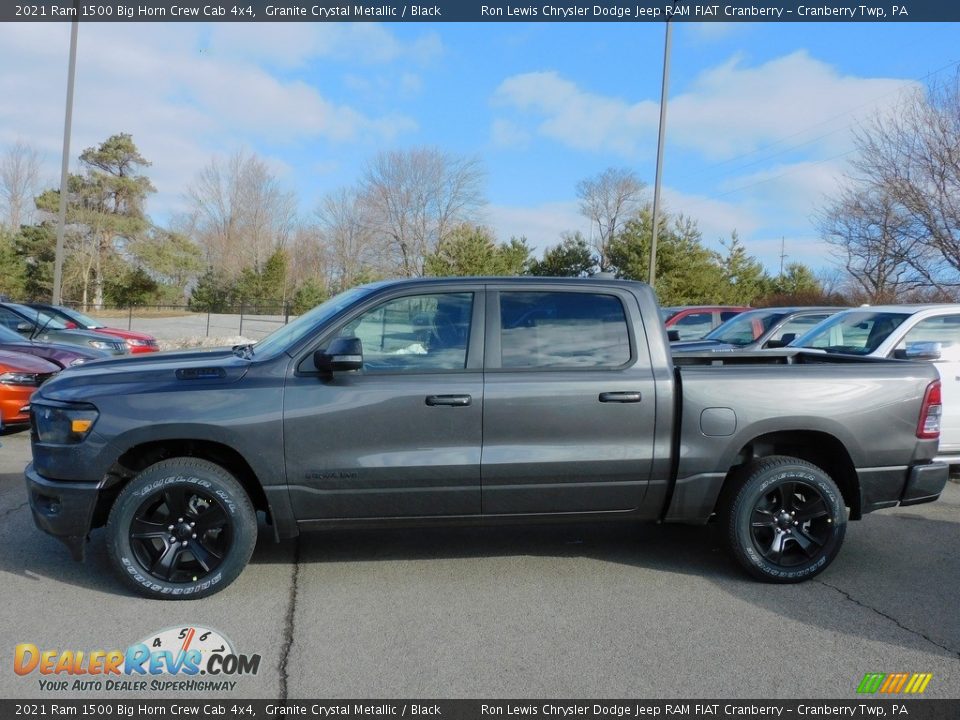 2021 Ram 1500 Big Horn Crew Cab 4x4 Granite Crystal Metallic / Black Photo #9