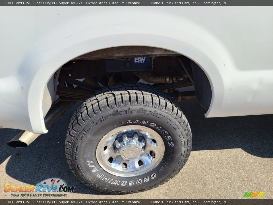 2001 Ford F350 Super Duty XLT SuperCab 4x4 Oxford White / Medium Graphite Photo #15