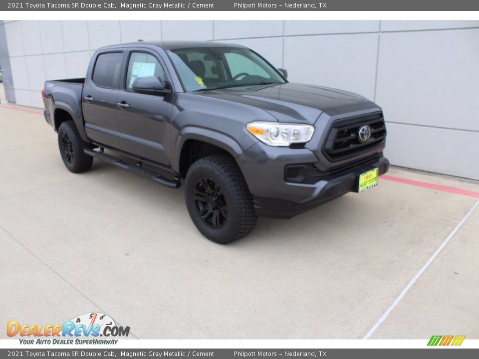 2021 Toyota Tacoma SR Double Cab Magnetic Gray Metallic / Cement Photo #2