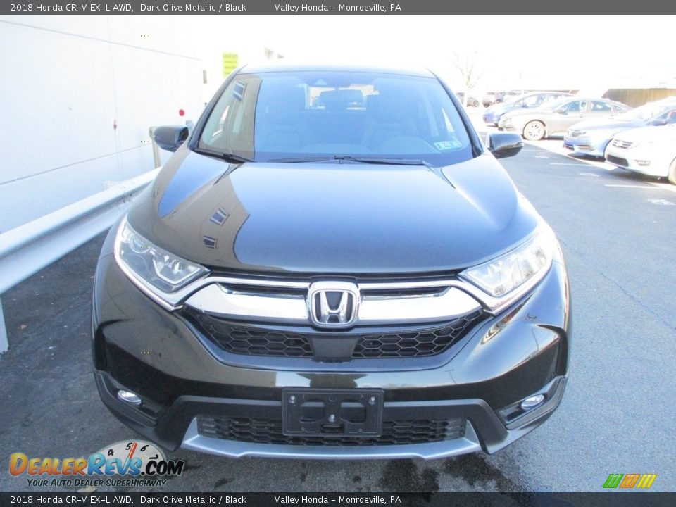 2018 Honda CR-V EX-L AWD Dark Olive Metallic / Black Photo #8