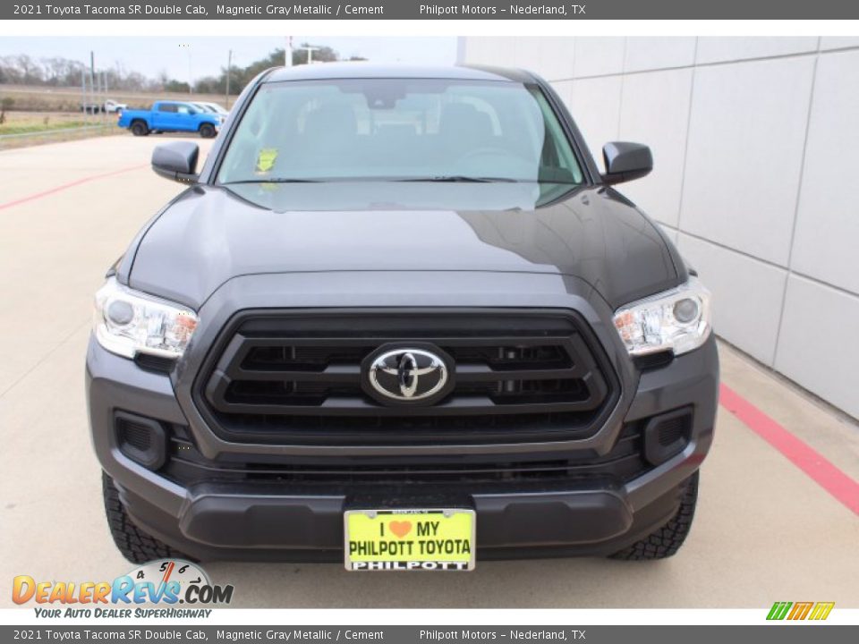 2021 Toyota Tacoma SR Double Cab Magnetic Gray Metallic / Cement Photo #3
