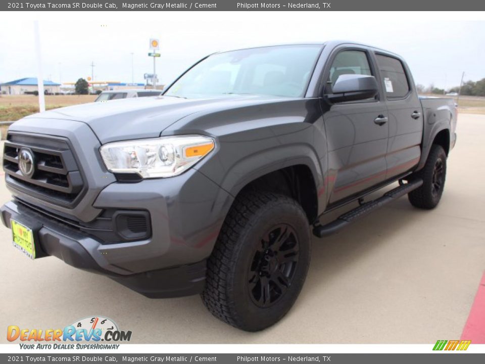 2021 Toyota Tacoma SR Double Cab Magnetic Gray Metallic / Cement Photo #4