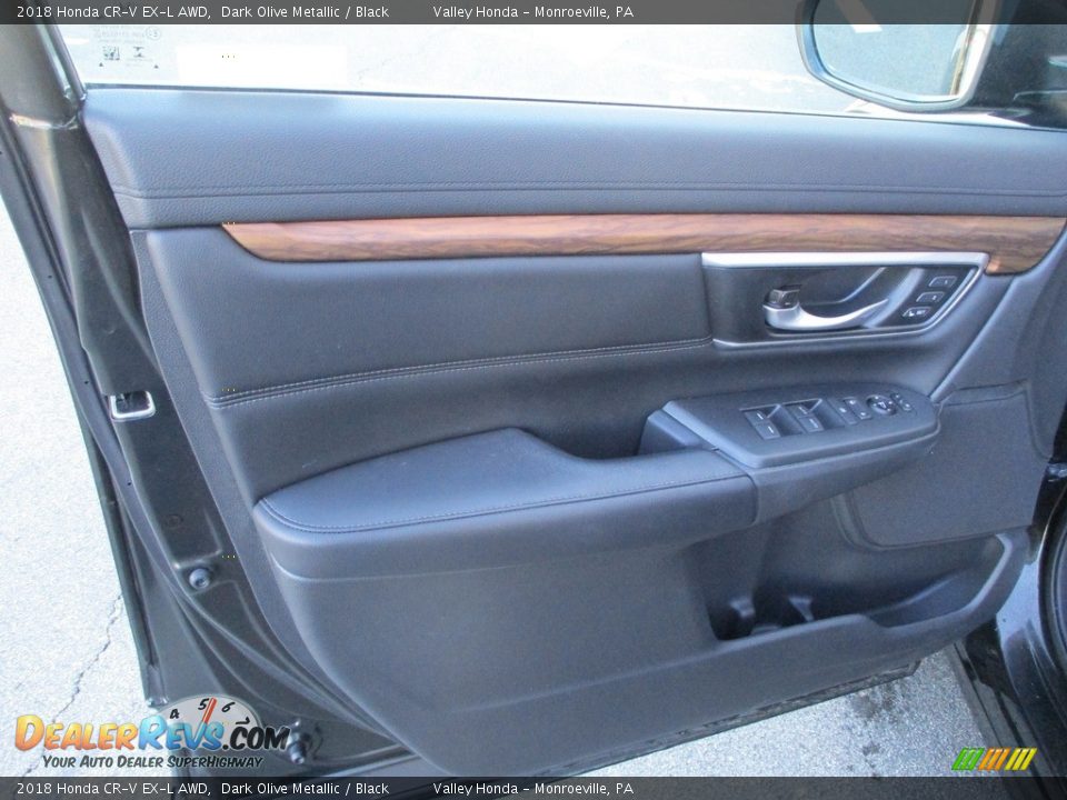 2018 Honda CR-V EX-L AWD Dark Olive Metallic / Black Photo #10