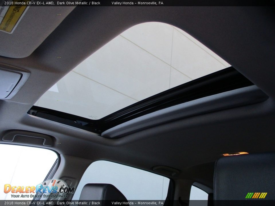 2018 Honda CR-V EX-L AWD Dark Olive Metallic / Black Photo #11
