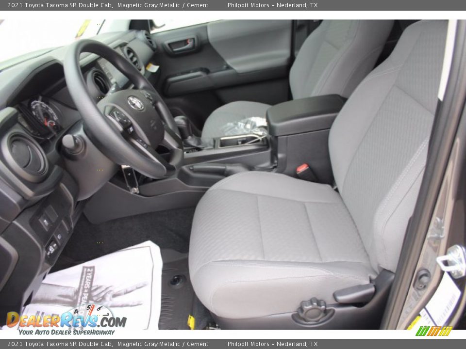 2021 Toyota Tacoma SR Double Cab Magnetic Gray Metallic / Cement Photo #10
