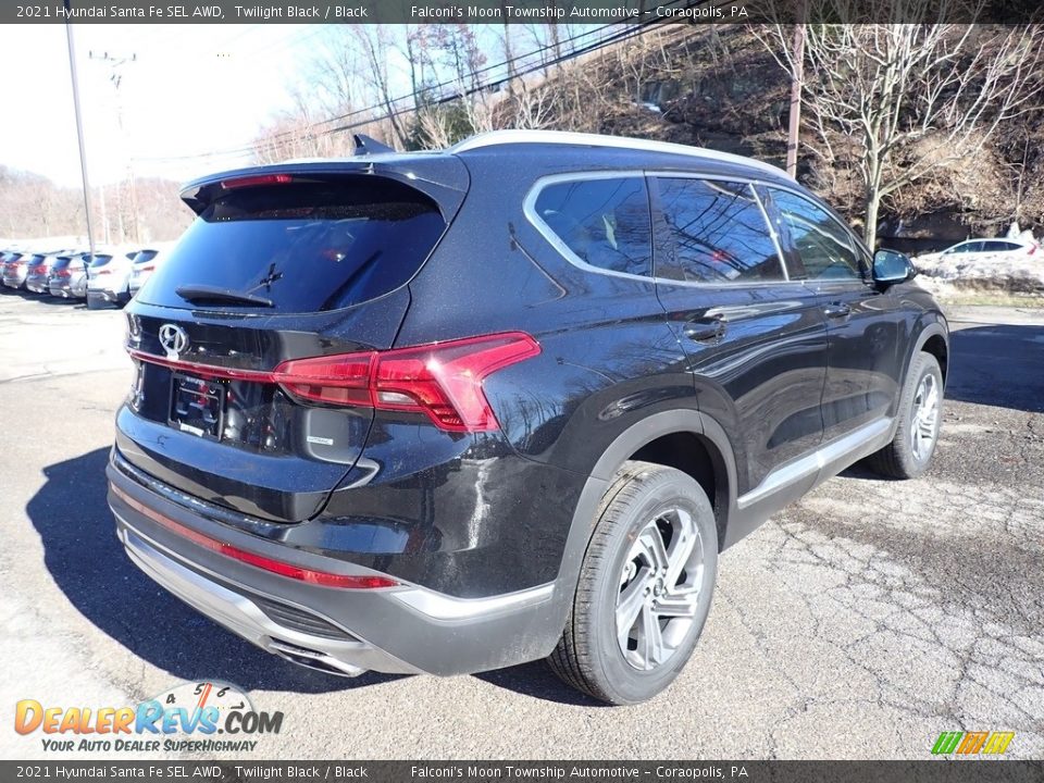 2021 Hyundai Santa Fe SEL AWD Twilight Black / Black Photo #2