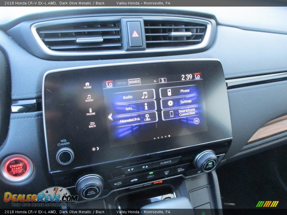 2018 Honda CR-V EX-L AWD Dark Olive Metallic / Black Photo #15
