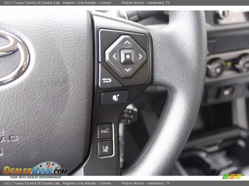 2021 Toyota Tacoma SR Double Cab Magnetic Gray Metallic / Cement Photo #12