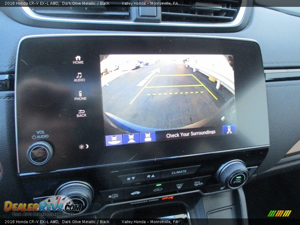 2018 Honda CR-V EX-L AWD Dark Olive Metallic / Black Photo #16