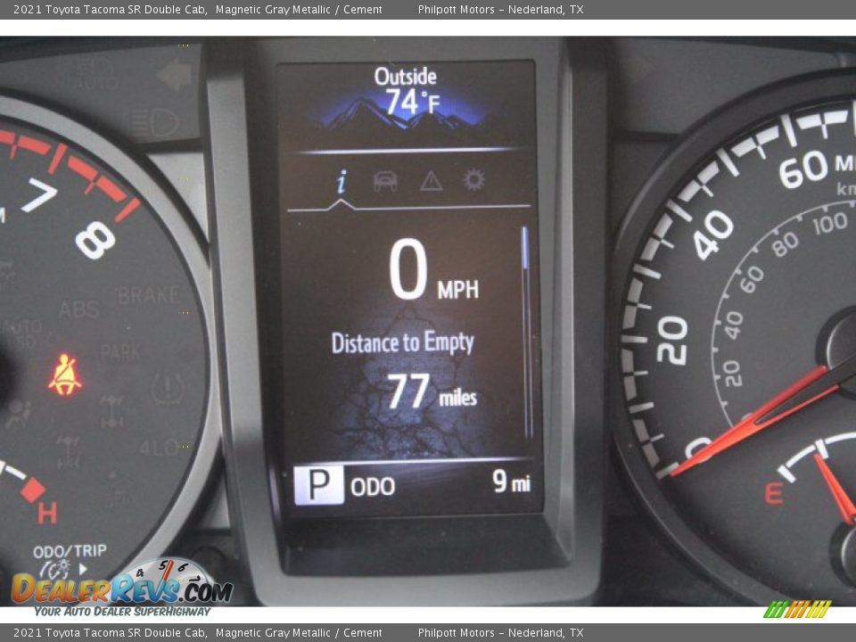 2021 Toyota Tacoma SR Double Cab Magnetic Gray Metallic / Cement Photo #14