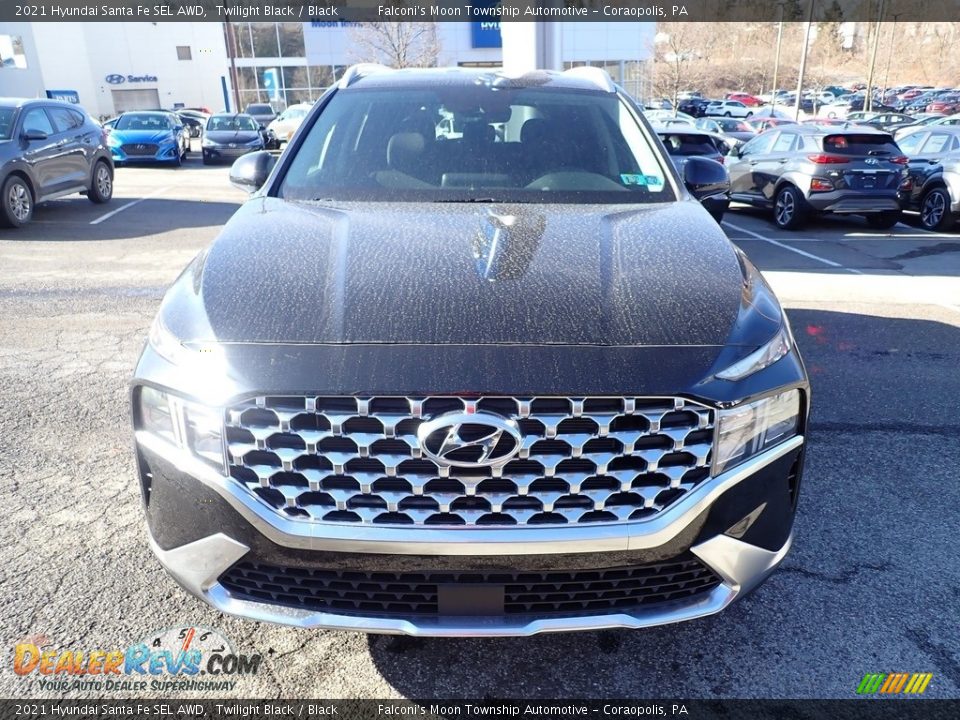 2021 Hyundai Santa Fe SEL AWD Twilight Black / Black Photo #4