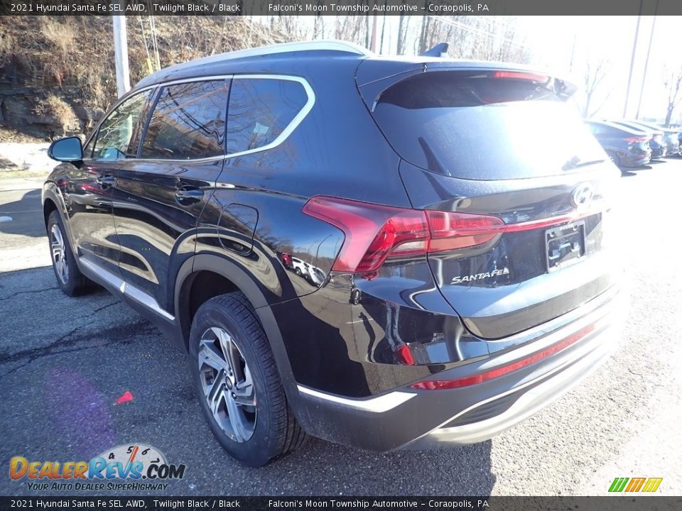 2021 Hyundai Santa Fe SEL AWD Twilight Black / Black Photo #6
