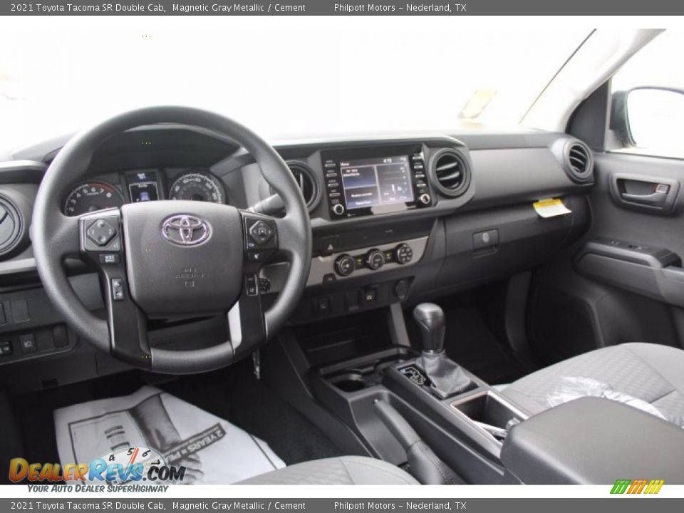2021 Toyota Tacoma SR Double Cab Magnetic Gray Metallic / Cement Photo #20