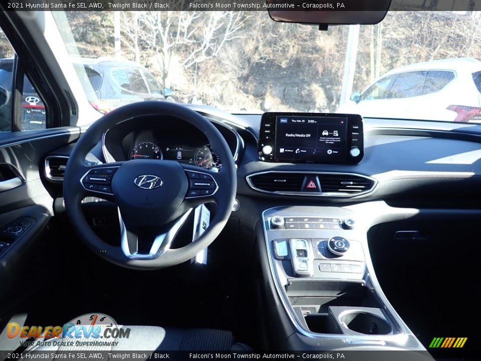 2021 Hyundai Santa Fe SEL AWD Twilight Black / Black Photo #9