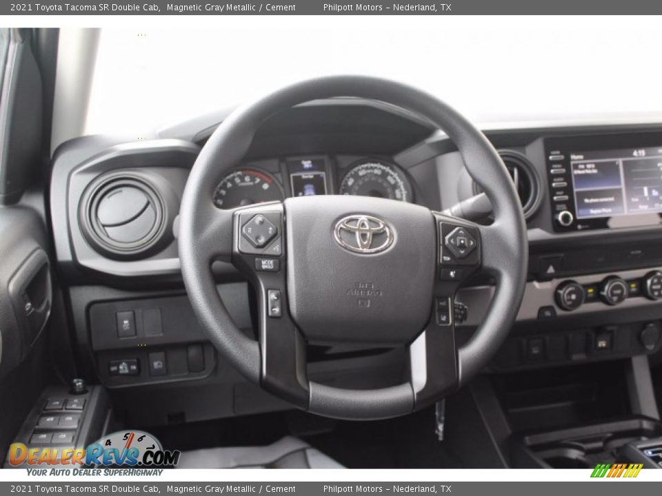 2021 Toyota Tacoma SR Double Cab Magnetic Gray Metallic / Cement Photo #21