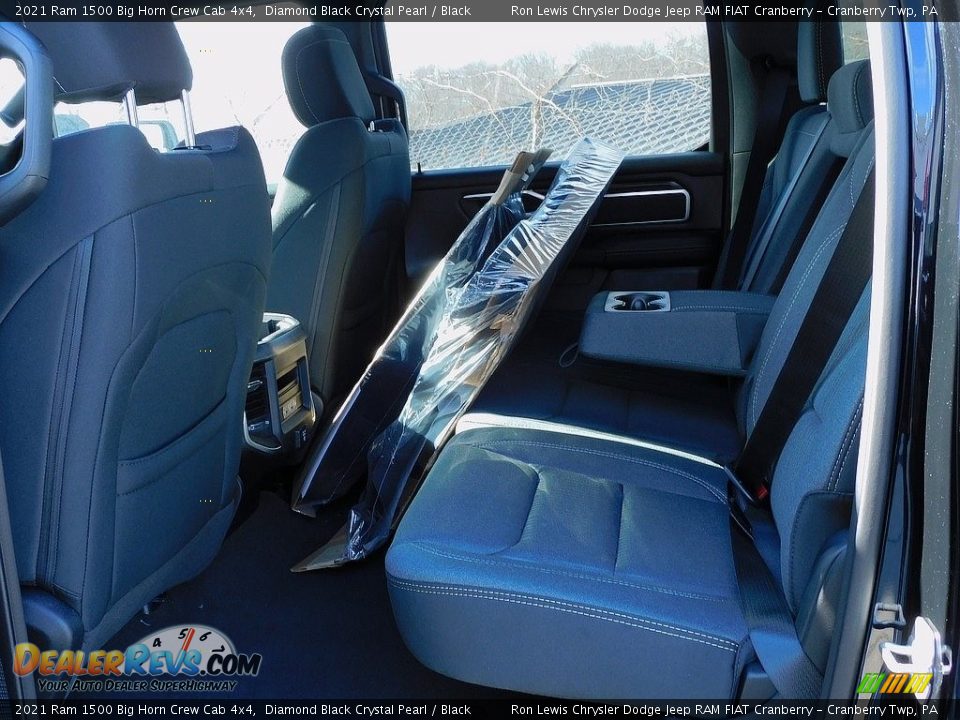 2021 Ram 1500 Big Horn Crew Cab 4x4 Diamond Black Crystal Pearl / Black Photo #12