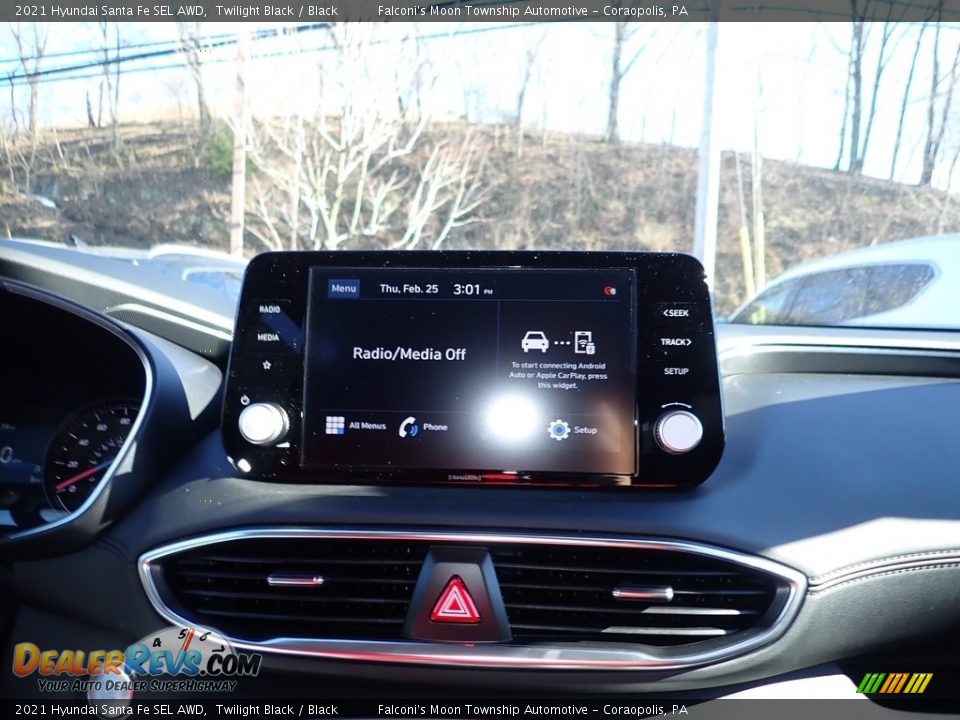 2021 Hyundai Santa Fe SEL AWD Twilight Black / Black Photo #13