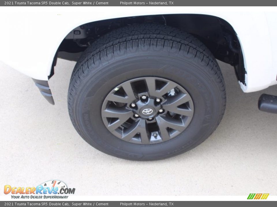 2021 Toyota Tacoma SR5 Double Cab Super White / Cement Photo #5