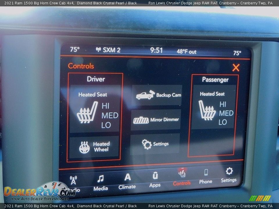 2021 Ram 1500 Big Horn Crew Cab 4x4 Diamond Black Crystal Pearl / Black Photo #16