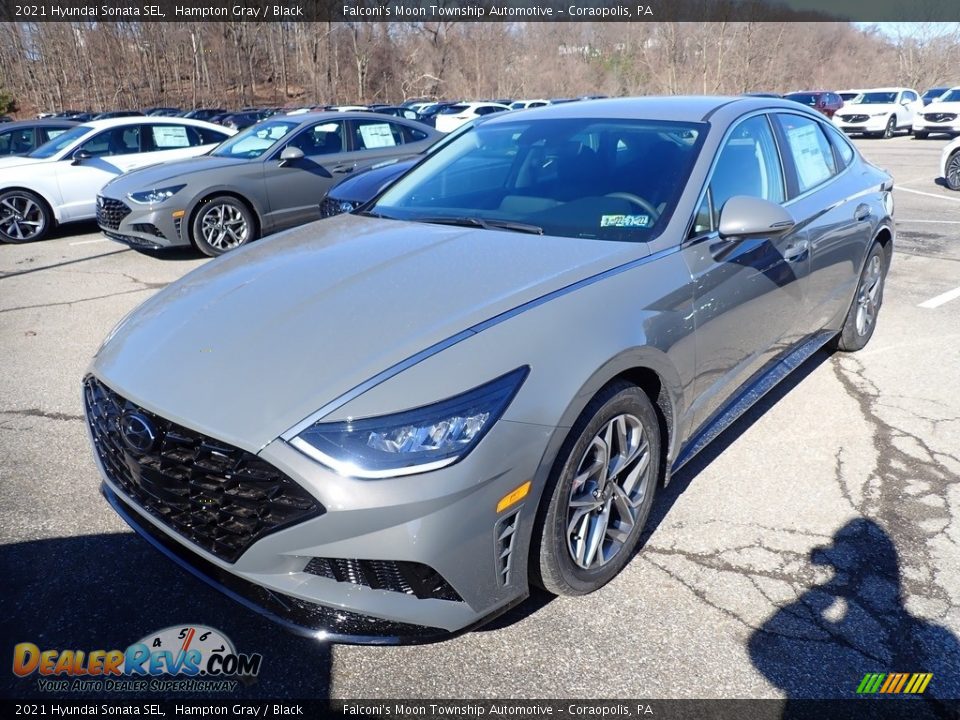 2021 Hyundai Sonata SEL Hampton Gray / Black Photo #4