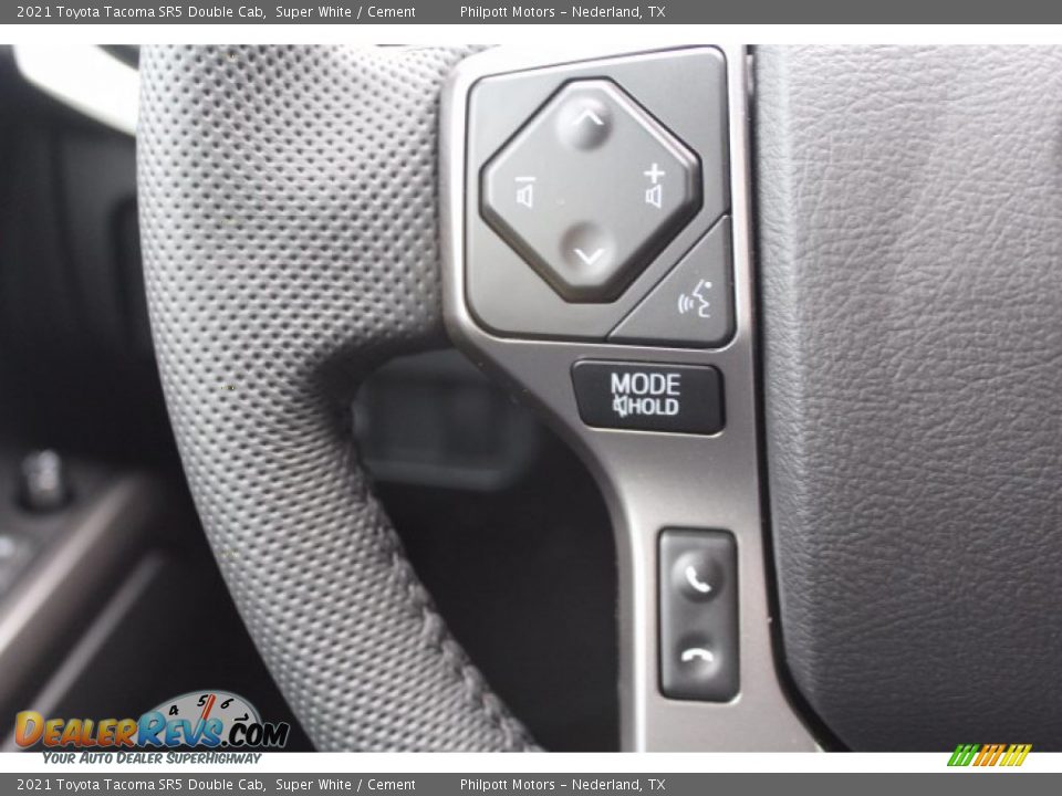 2021 Toyota Tacoma SR5 Double Cab Super White / Cement Photo #11
