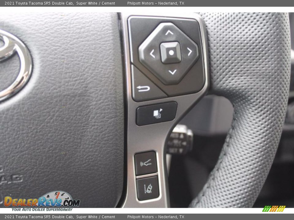 2021 Toyota Tacoma SR5 Double Cab Super White / Cement Photo #12