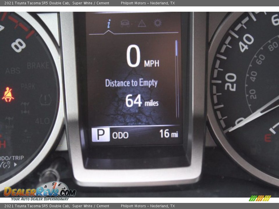 2021 Toyota Tacoma SR5 Double Cab Super White / Cement Photo #14