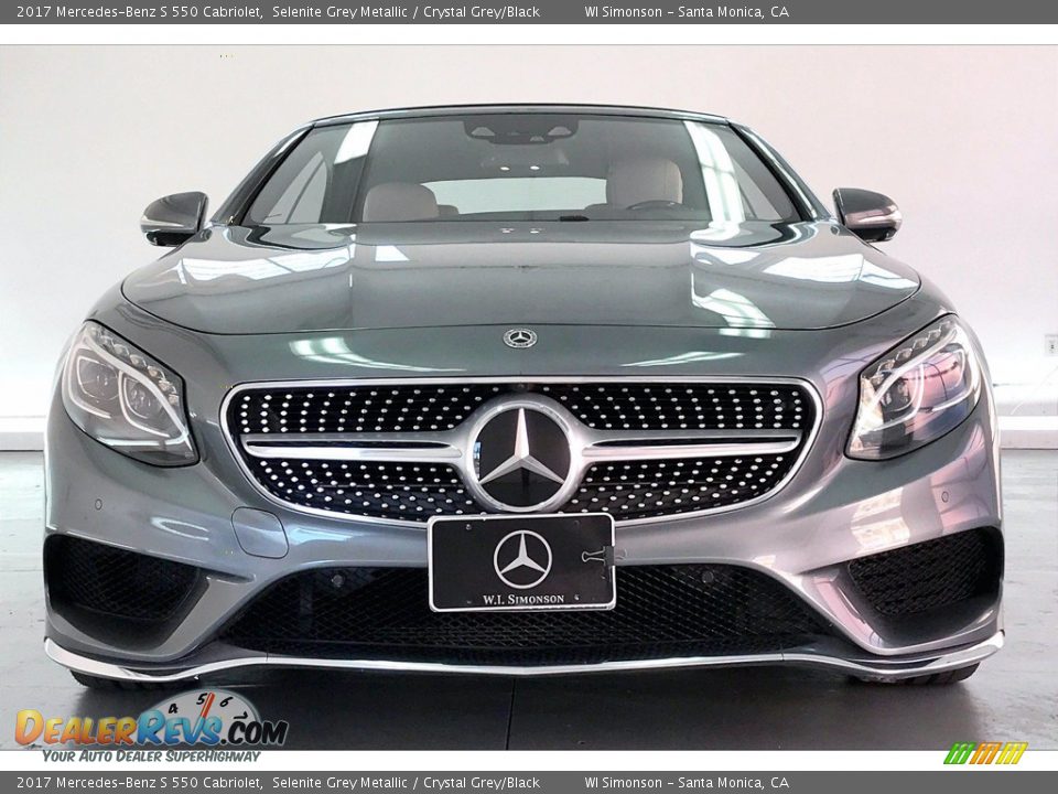 2017 Mercedes-Benz S 550 Cabriolet Selenite Grey Metallic / Crystal Grey/Black Photo #2