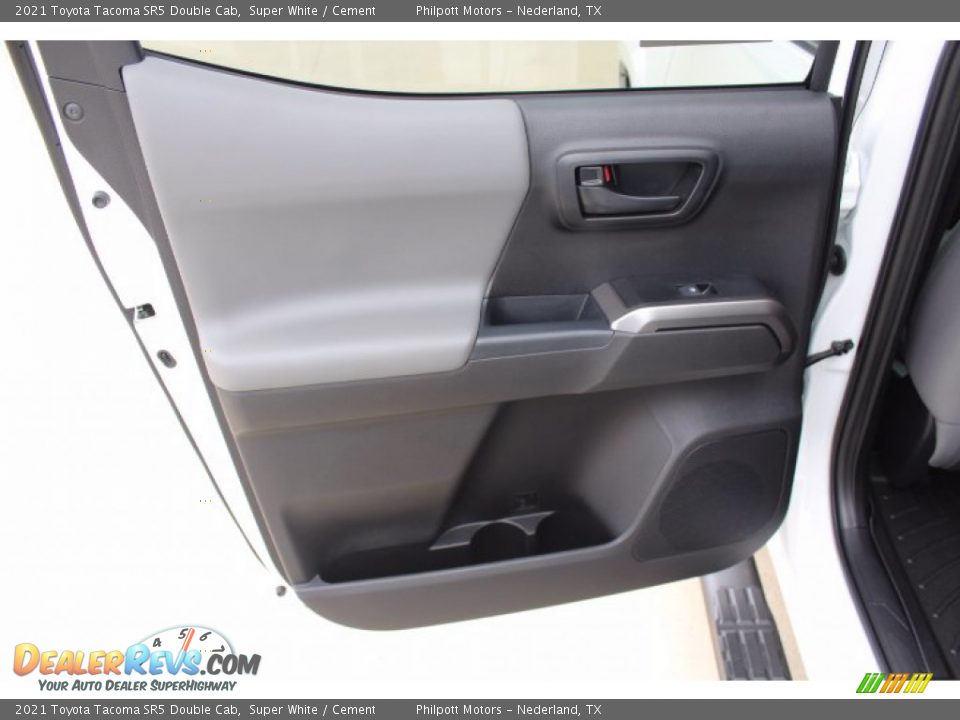 2021 Toyota Tacoma SR5 Double Cab Super White / Cement Photo #18