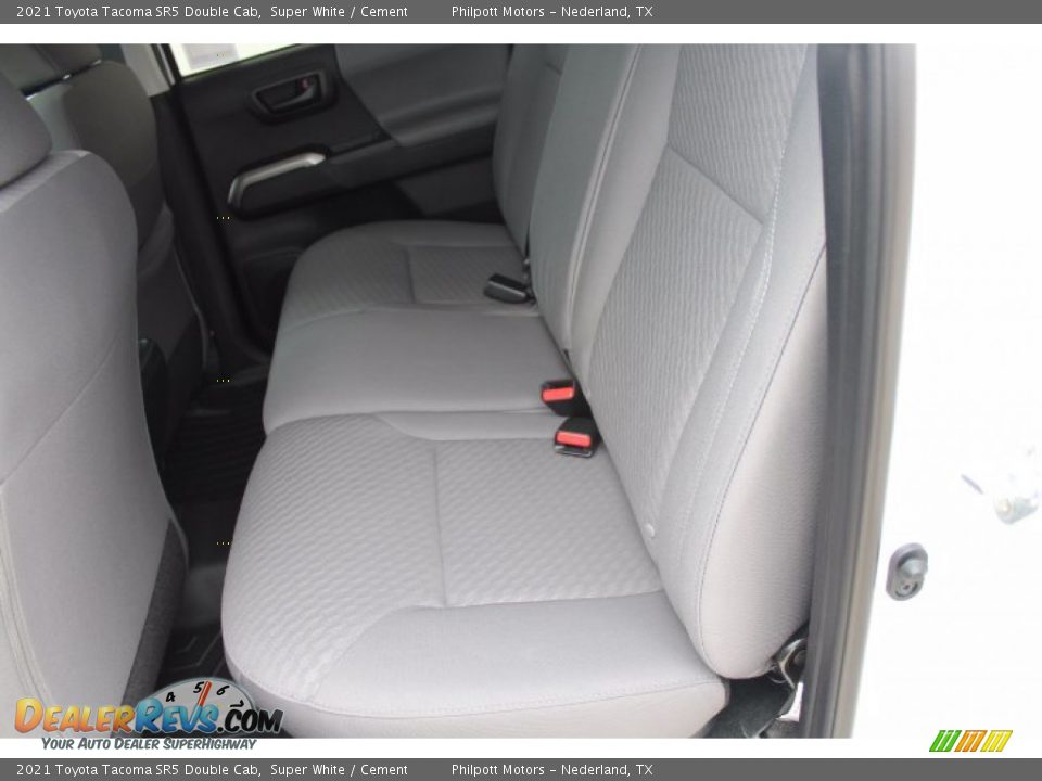 2021 Toyota Tacoma SR5 Double Cab Super White / Cement Photo #19