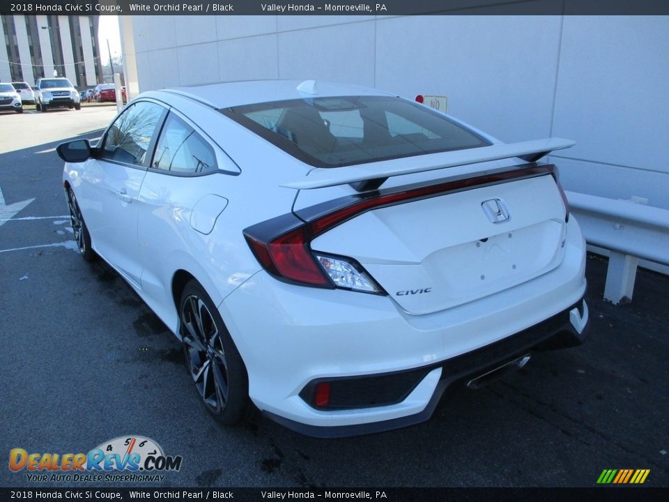 2018 Honda Civic Si Coupe White Orchid Pearl / Black Photo #3