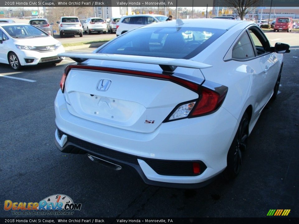 2018 Honda Civic Si Coupe White Orchid Pearl / Black Photo #5