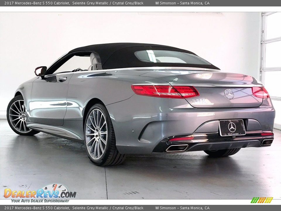 2017 Mercedes-Benz S 550 Cabriolet Selenite Grey Metallic / Crystal Grey/Black Photo #10