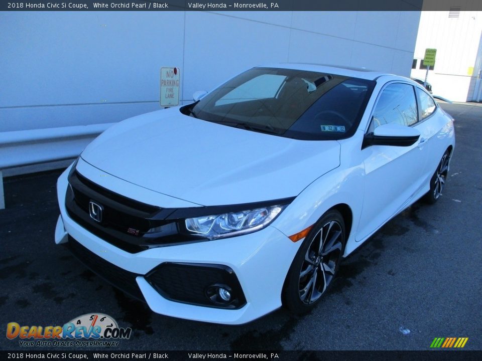 2018 Honda Civic Si Coupe White Orchid Pearl / Black Photo #9