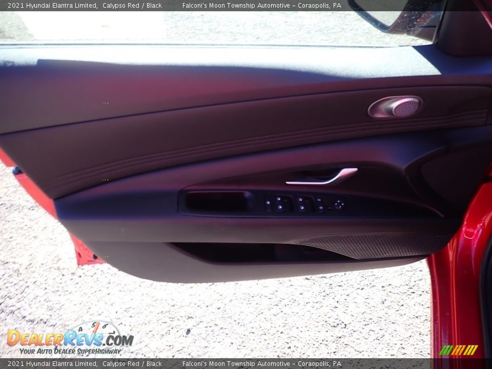 2021 Hyundai Elantra Limited Calypso Red / Black Photo #11