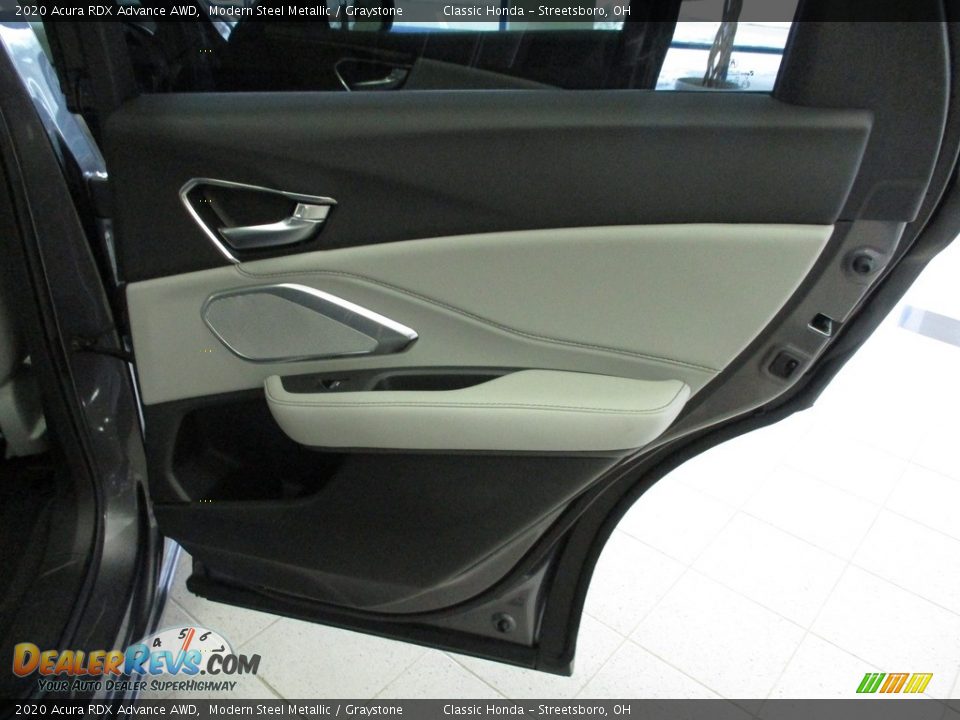 2020 Acura RDX Advance AWD Modern Steel Metallic / Graystone Photo #18