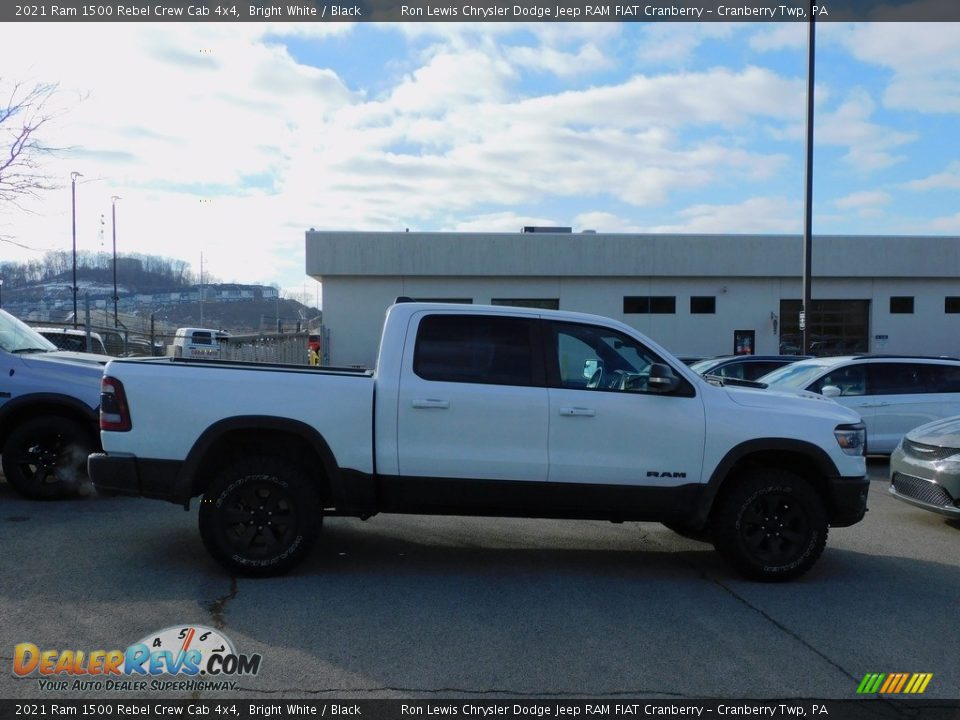 2021 Ram 1500 Rebel Crew Cab 4x4 Bright White / Black Photo #4