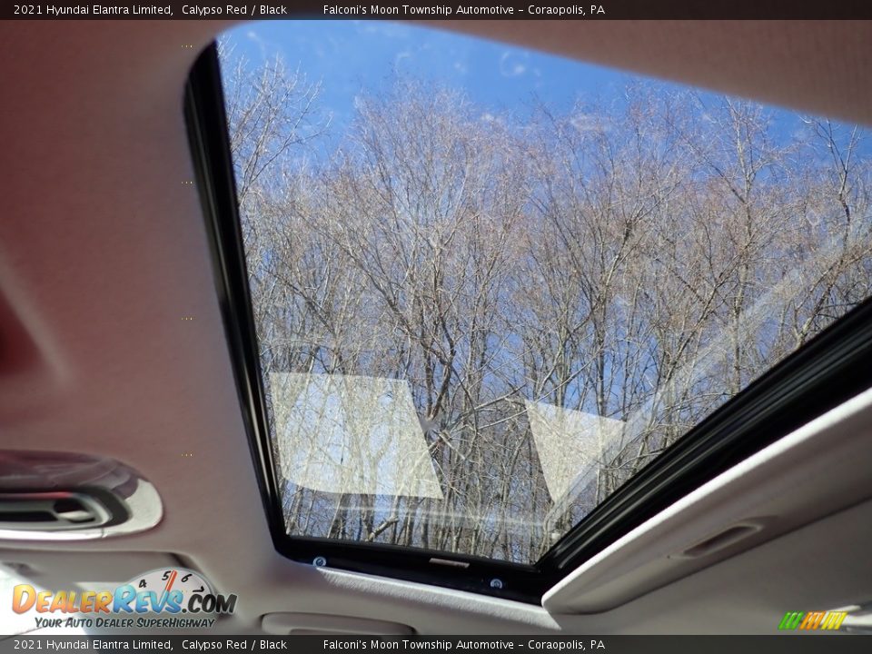 2021 Hyundai Elantra Limited Calypso Red / Black Photo #13