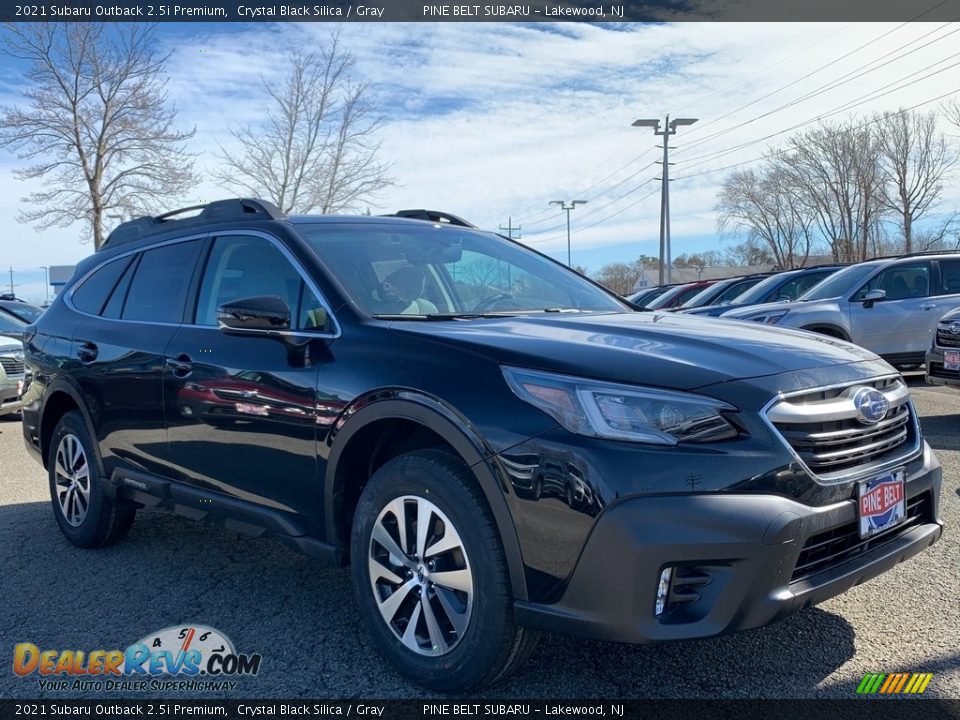 2021 Subaru Outback 2.5i Premium Crystal Black Silica / Gray Photo #1