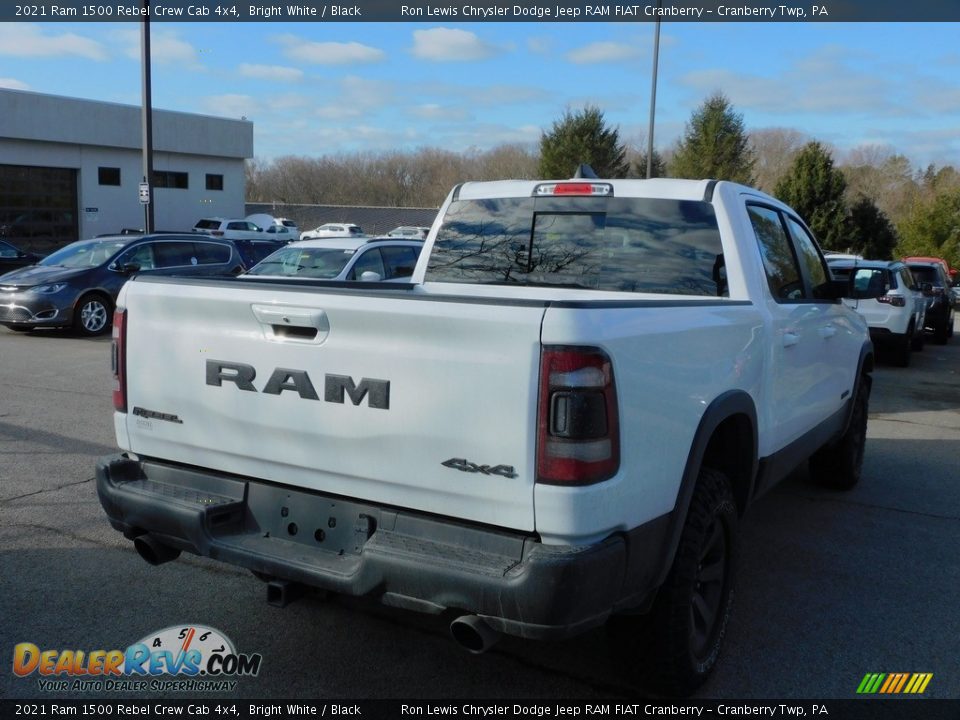 2021 Ram 1500 Rebel Crew Cab 4x4 Bright White / Black Photo #5