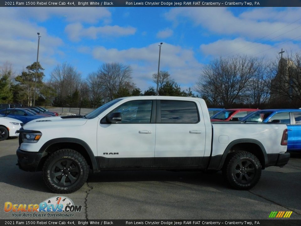 2021 Ram 1500 Rebel Crew Cab 4x4 Bright White / Black Photo #9