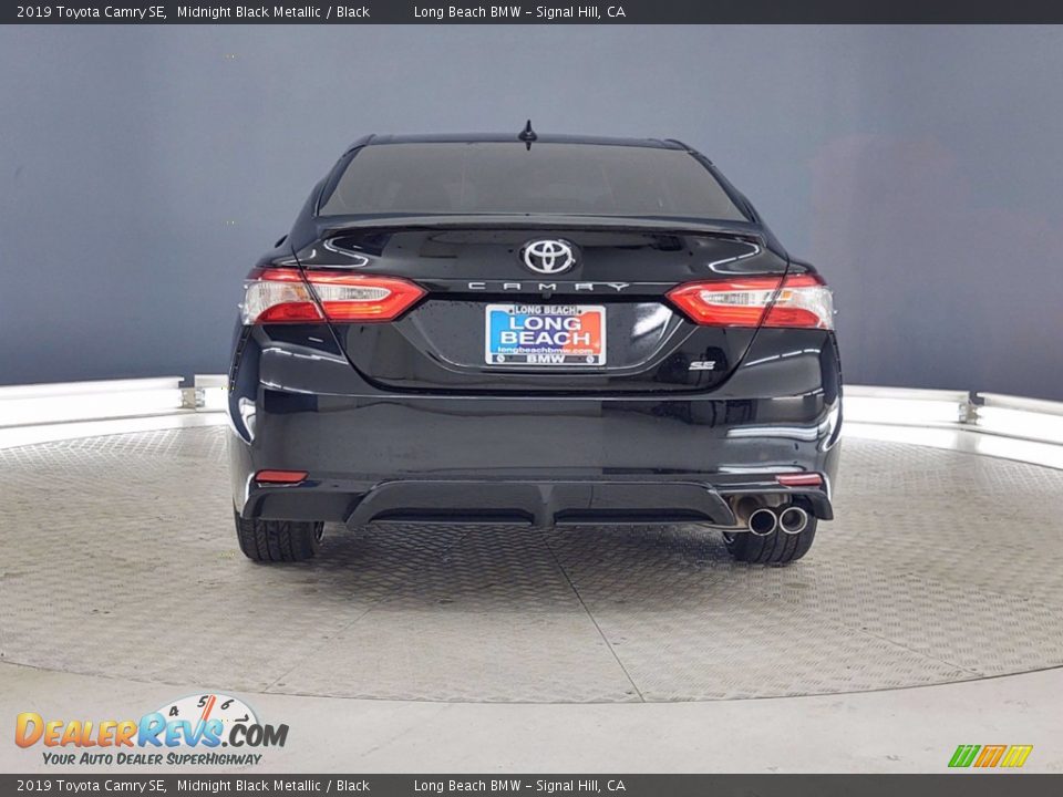 2019 Toyota Camry SE Midnight Black Metallic / Black Photo #5