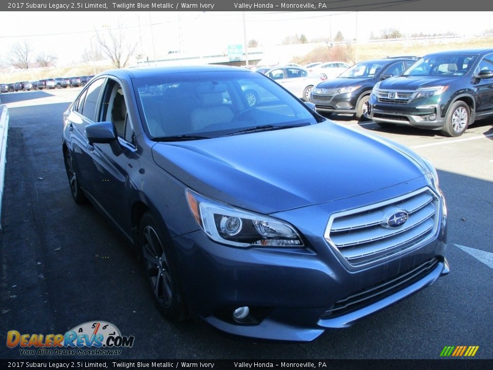 2017 Subaru Legacy 2.5i Limited Twilight Blue Metallic / Warm Ivory Photo #8